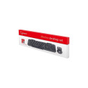 Gembird | Desktop Set | KBS-WM-02 | Keyboard and Mouse Set | Wireless | Mouse included | US | Black 