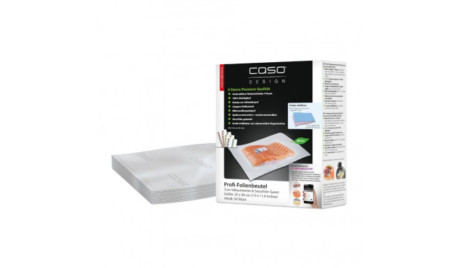 Caso | Foil Bags | 01219 | 50 units | Dimensions (W x L) 20 x 30 cm | Ribbed