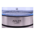 Adler | Kettle | AD 1225 | Standard | 2000 W | 1.7 L | Glass | 360° rotational base | Transparent/St