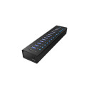 ICYBOX IB-AC6113 IcyBox 13 Port USB 3.0 Hub with USB charge port, Black