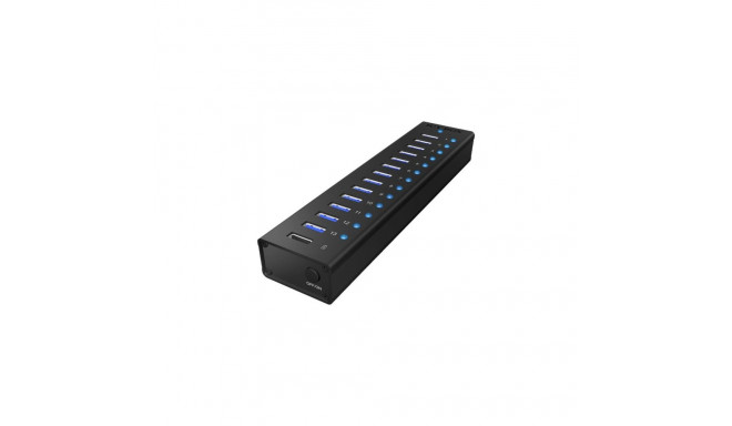 ICYBOX IB-AC6113 IcyBox 13 Port USB 3.0 Hub with USB charge port, Black