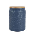 CANISTER BAMB LID BLUE 9.2X15.6CM 730ML