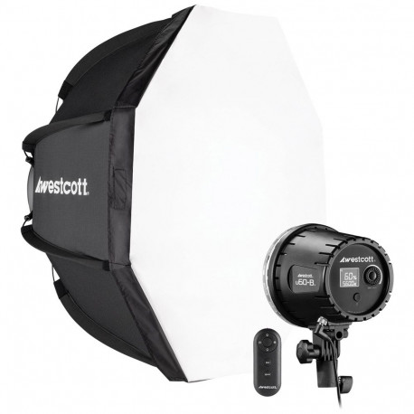 Westcott U60 B Bi Color LED 1 Light Softbox Kit (60W)