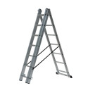 AWTOOLS ALUMINUM LADDER 3x11 STEPS 150KG ADAPTATION FOR STAIRS