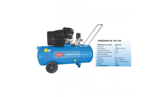 Airpress HL 425-100V air compressor 2200 W 392 l/min AC