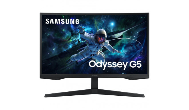 "68,6cm/27"" (2560x1440) Samsung Odyssey G5 S27CG552EU 16:9 QHD Curved 1ms 165Hz HDR10 HDMI DP Black