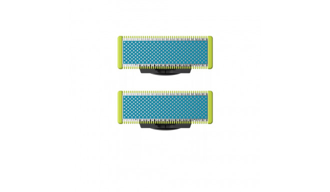 Philips asendusterad QP225/50 OneBlade 2tk, must/roheline