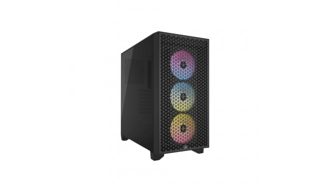 CORSAIR 3000D RGB Tempered Glass Mid Tower Black