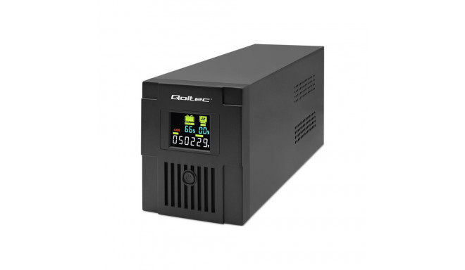 QOLTEC 53770 Katkematu Toiteallikas Line Interactive Monolith 1500VA 900W LCD USB