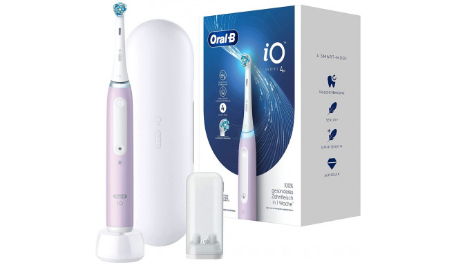 Braun Oral-B iO Series 4 Electric Toothbrush (purple, lavender)