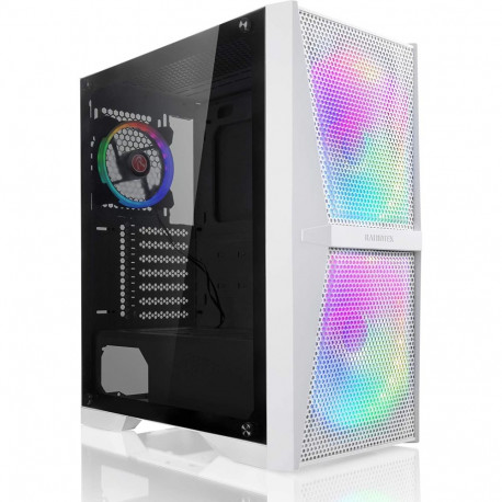 RAIJINTEK SILENOS MS PRO, tower case (white, version with ARGB fan, tempered glass)
