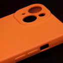 Silicon case for iPhone 15 6,1" orange