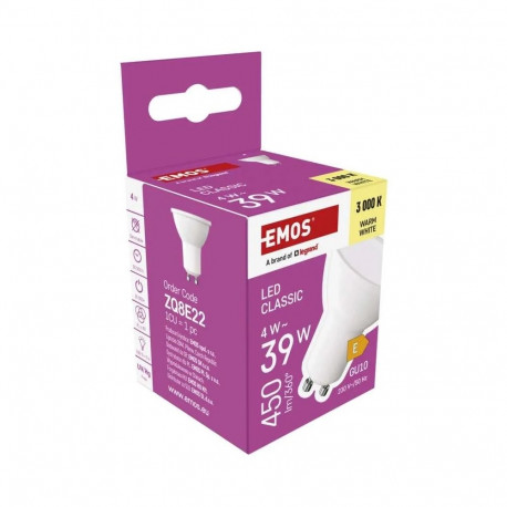 LED bulb GU10 230V MR16 4W 450lm, warm white, 3000K, EMOS