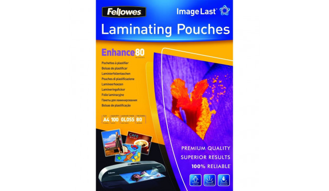 "Fellowes Laminierfolie ImageLast glänzend A4 80 Mikron 100 Stück"