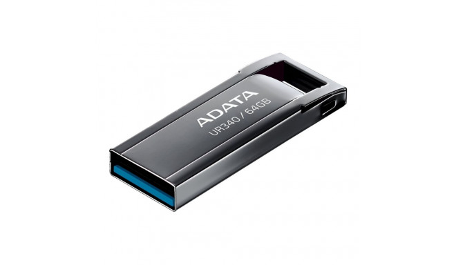 ADATA UR340 64 GB USB 3.2 Gen1 must USB-mälupulk