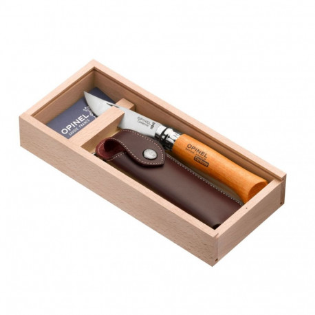 KNIFE OPINEL CLASSIC NR 8 CARBON GIFT BOX