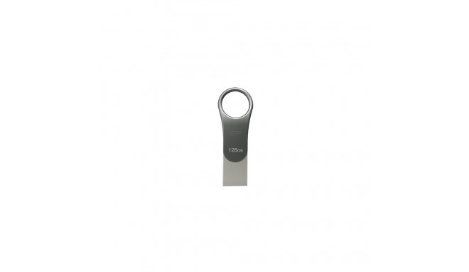 Silicon Power Mobile C80 USB flash drive 128 GB USB Type-A / USB Type-C 3.2 Gen 1 (3.1 Gen 1) Titani