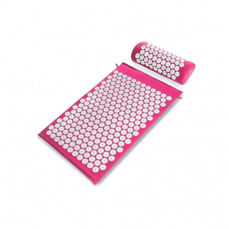 Punktimassaaži matt padjaga MM-001 Acupressure Mat with Pillow, roosa