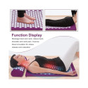 Punktimassaaži matt padjaga MM-001 Acupressure Mat with Pillow, roosa