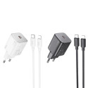 HOCO wall charger Type C + cable Type C to Lightning QC PD 20W N40 white