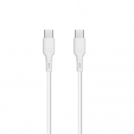 Cable USB C to USB C Blue Star 3A 60W 1 m DC-001CC3.0 white