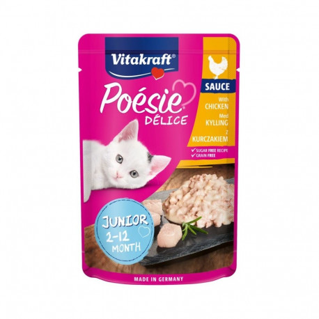 VITAKRAFT POESIE DELICE JUNIOR kana märg kassitoit 85 g