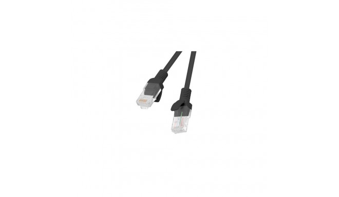 Lanberg PCU6-10CC-0100-BK networking cable Black 1 m Cat6 U/UTP (UTP)