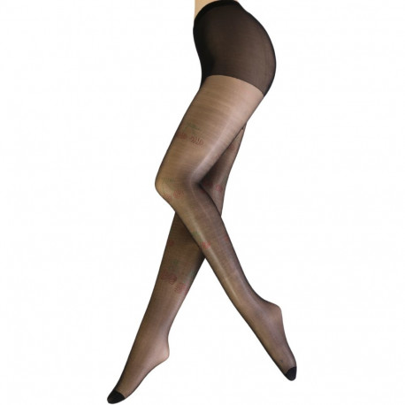 SOKISAHTEL LIILIT kivikestega kirssidega musta värvi sukkpüksid 442