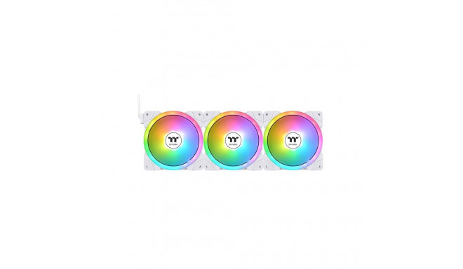 "140mm Thermaltake SWAFAN EX14 ARGB PC Cooling Fan White TT Premium Edition 3 Fan Pack"