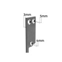 Double-sided straight plate for electric door