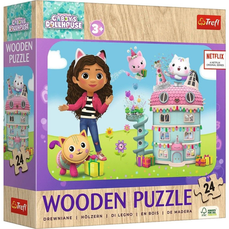 Wooden puzzle 24 elements Gabbys Dollhouse - Photopoint