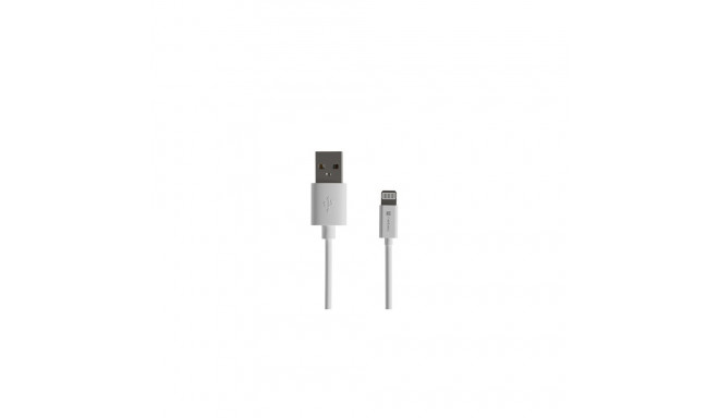 LIGHTNING(M)->USB-A(M) CABLE 1M WHITE MFI PRAT