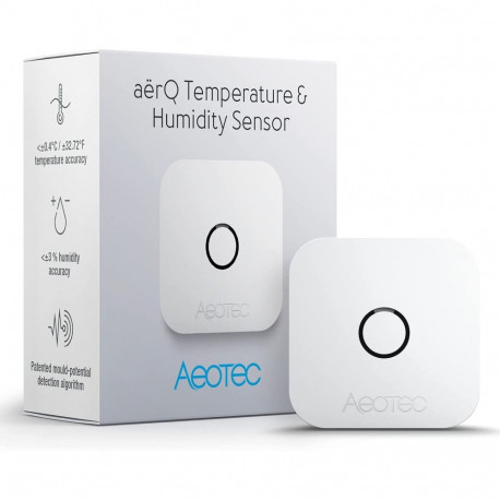 Aeotec aërQ Temperatuuri- ja Niiskuseandur, Z-Wave Plus