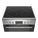 Bosch | Cooker | HKR39A250U | Hob type Vitroceramic | Oven type Electric | Stainless steel | Width 6