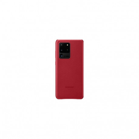 Samsung Galaxy S20 Ultra Leather Cover Red