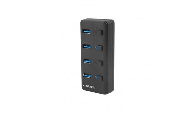 Natec USB 3.0 HUB, Mantis 2, 4-Port, On/Off koos AC Adapteriga | Natec | 4 Porti Hub USB 3.0-ga | Ma