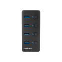 Natec USB 3.0 HUB, Mantis 2, 4-Port, On/Off with AC Adapter | Natec | 4 Port Hub With USB 3.0 | Mant