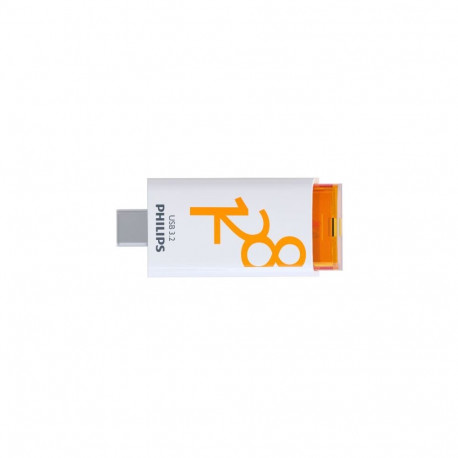 PHILIPS USB-C 3.2 Gen 1 Flash Drive Click sunrise Orange 128GB