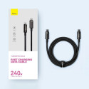 Baseus CAWJ040001 USB-C - USB-C kabel 240W 480Mb/s 1m - černý