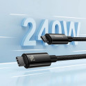 Baseus CAWJ040001 USB-C - USB-C kabel 240W 480Mb/s 1m - černý