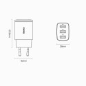 Baseus Compact nabíječka 3x USB 17W černá (CCXJ020101)