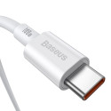 Baseus CATYS-C02 USB-C - USB-C PD QC FCP kabel 100W 5A 2m - bílý