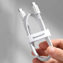 Baseus CATYS-C02 USB-C - USB-C PD QC FCP kabel 100W 5A 2m - bílý