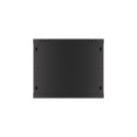 RACK CABINET 19" WALL-MOUNT 9U/600X450 FOR SELF-ASSEMBLY WITH METAL DOOR  BLACK LANBERG (FLAT PACK)