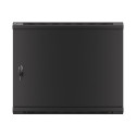 RACK CABINET 19" WALL-MOUNT 9U/600X450 FOR SELF-ASSEMBLY WITH METAL DOOR  BLACK LANBERG (FLAT PACK)