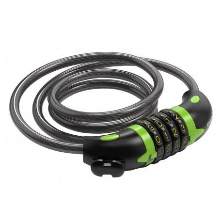Zapięcie rowerowe Gerda szyfrowane linka z uchwytem, czarne Kombo Flex 1200/10C