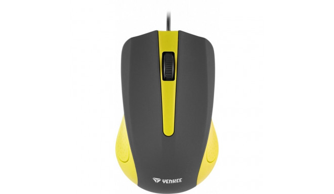 USB wired mouse, 3 buttons, rubberized surface