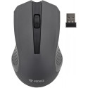 2.4GHz symmetrical wireless mouse, 3 buttons, range 10 m