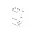 Bosch Refrigerator | KBN96NSE0 | Energy efficiency class E | Built-in | Combi | Height 193.5 cm | No