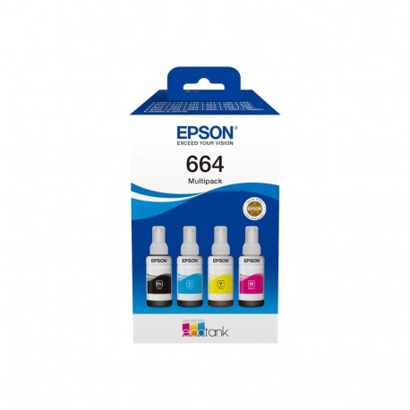 Epson C13T66464A 664 EcoTank 4-värvi multipakk tindimahuti must, kollane, tsüaan, magenta